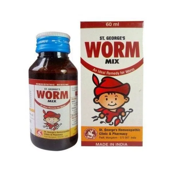 St. George's Homeopathy Worm Mix Syrup | Gentle Homeopathic Formula | Natural Digestive Support-2