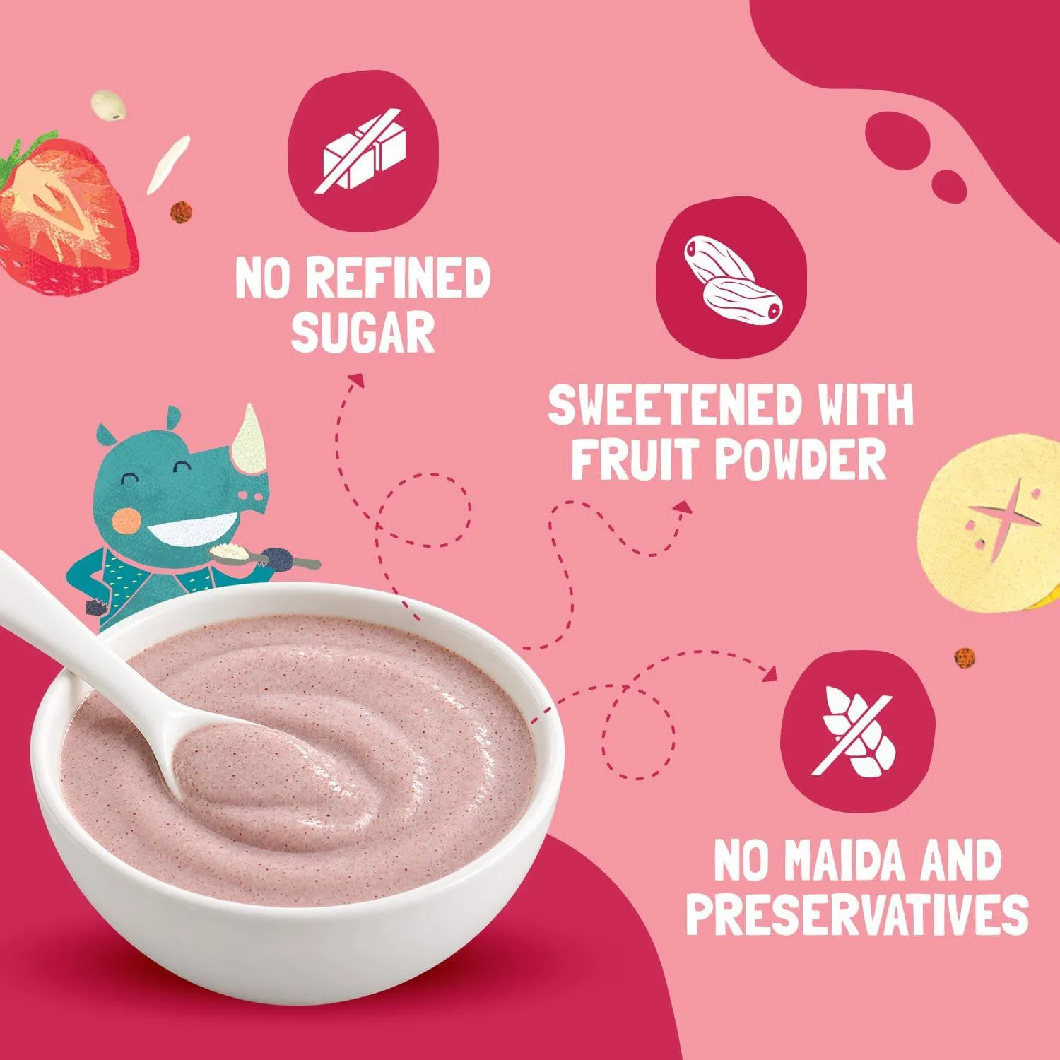 Strawberry, Ragi & Rice Cereal with Milk-3
