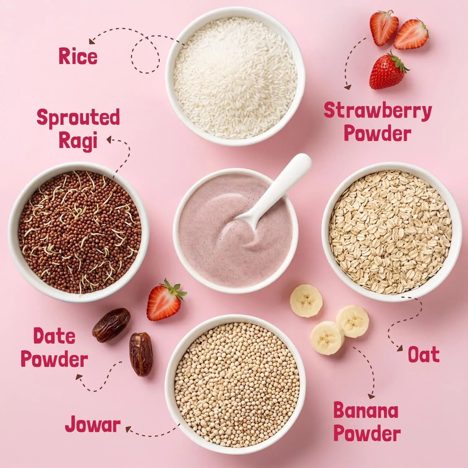 Strawberry, Ragi & Rice Cereal with Milk-4