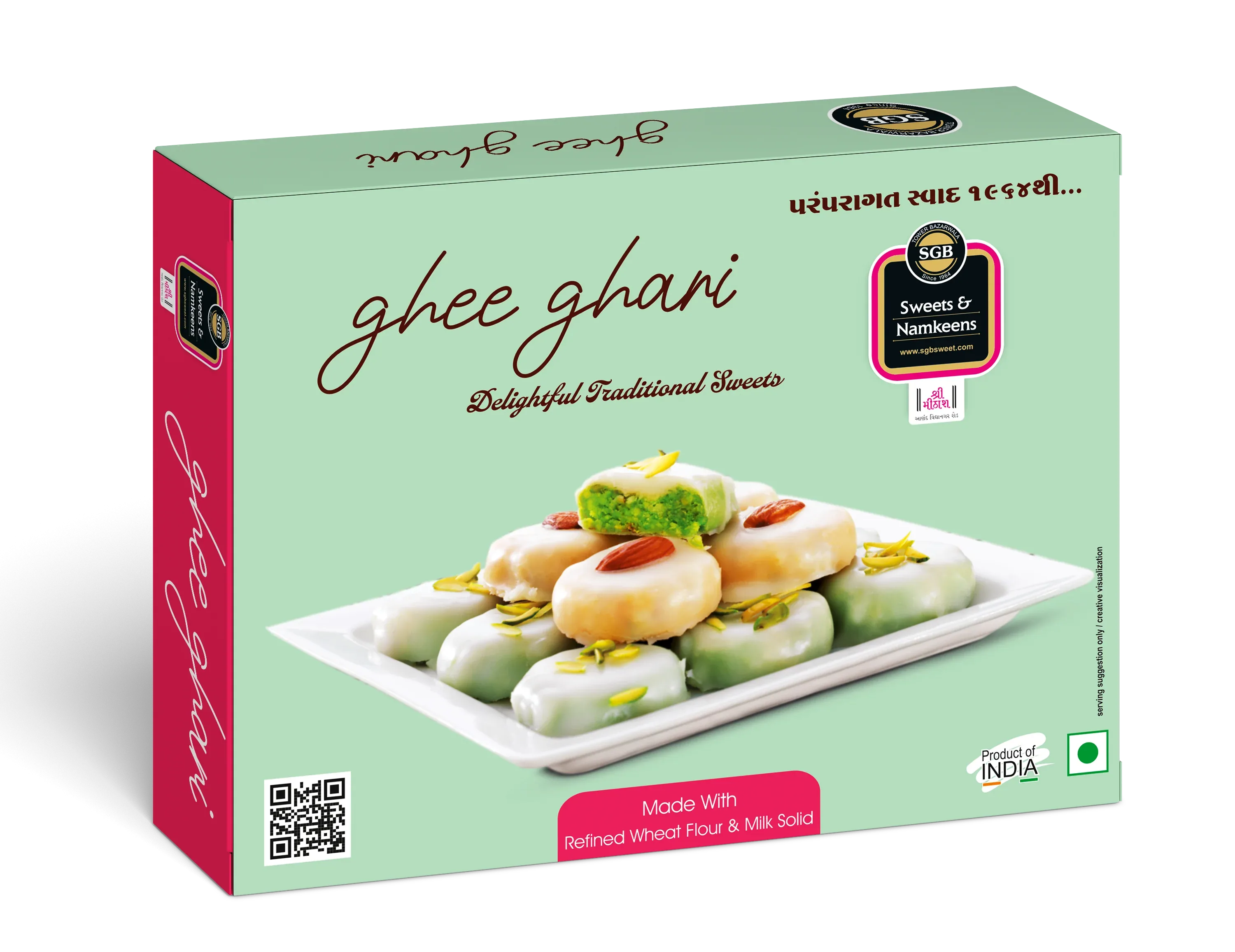 Sukhadia Garbaddas Bapuji Ghee Ghari | Authentic Surti Sweet | Rich Mawa & Dry Fruits 500 gms