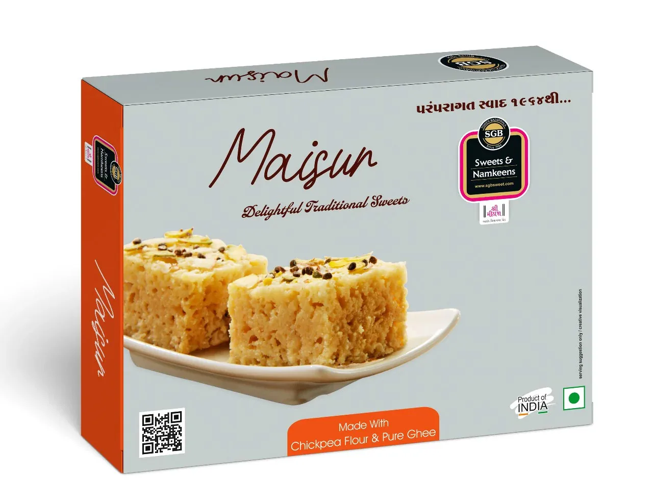 Sukhadia Garbaddas Bapuji Maisur Pak | Authentic Ghee Sweet | Traditional Recipe 500 gms