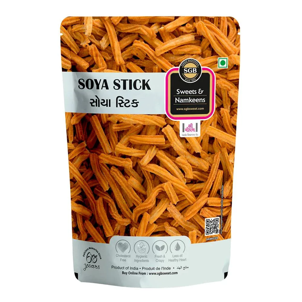 Sukhadia Garbaddas Bapuji Soya Stick | Savory Soya Crunch | Authentic Gujarati Namkeen 300 gm