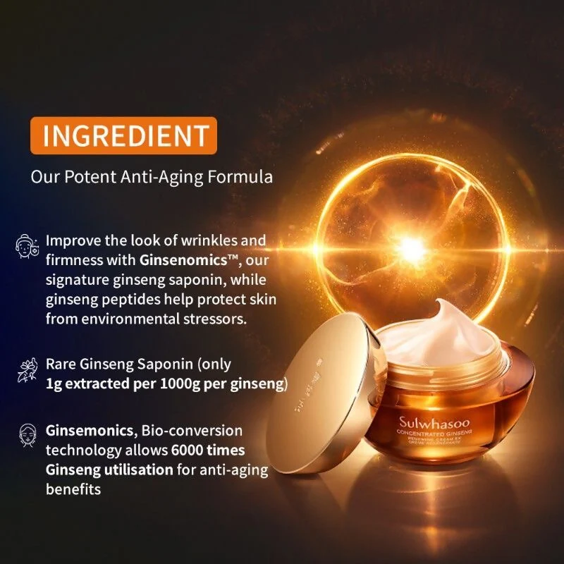 Sulwhasoo Concentrated Ginseng Renewing Cream | Anti-Aging Moisturizer | Firming & Wrinkle Care-2