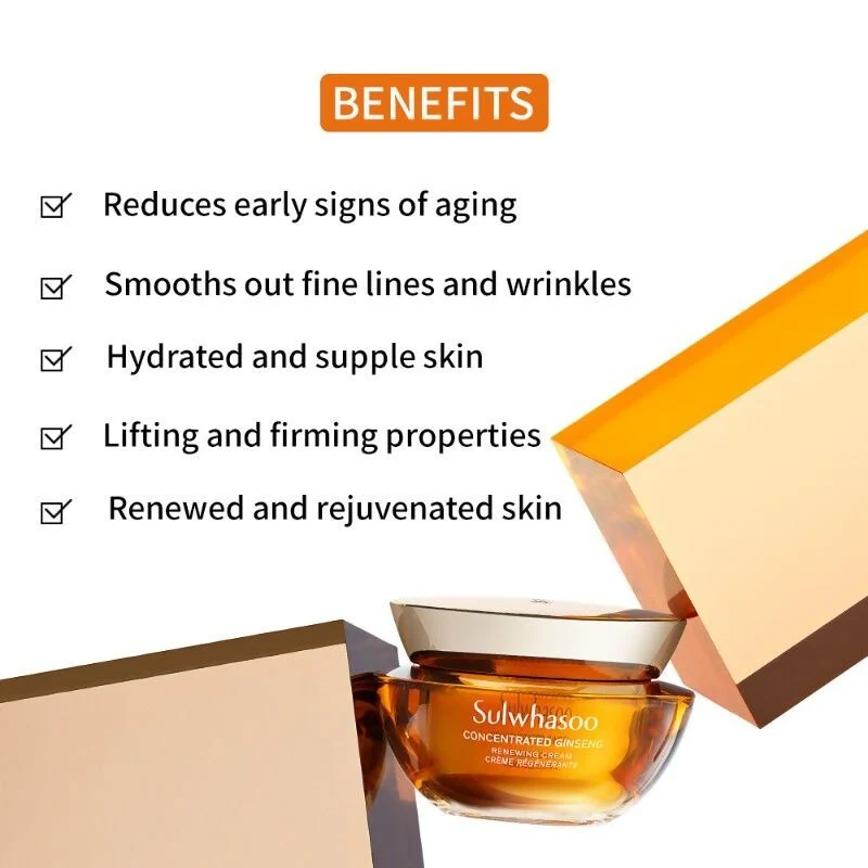 Sulwhasoo Concentrated Ginseng Renewing Cream | Anti-Aging Moisturizer | Firming & Wrinkle Care-4