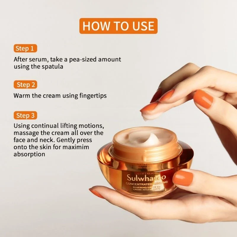 Sulwhasoo Concentrated Ginseng Renewing Cream | Anti-Aging Moisturizer | Firming & Wrinkle Care-5