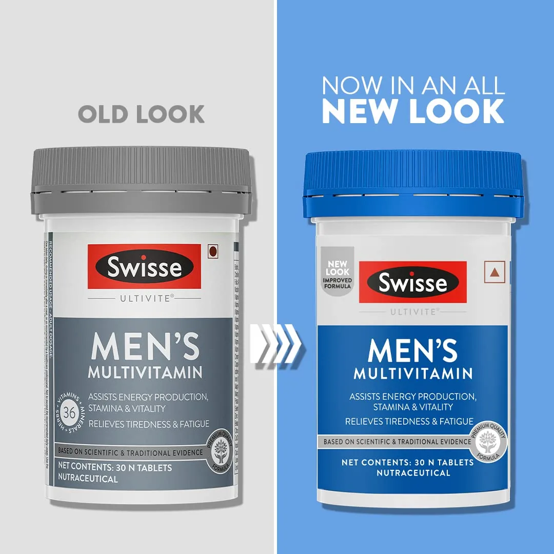 Swisse Men’s Ultivite Multivitamin Tablets | Daily Health Supplement | Energy & Immunity Support-2