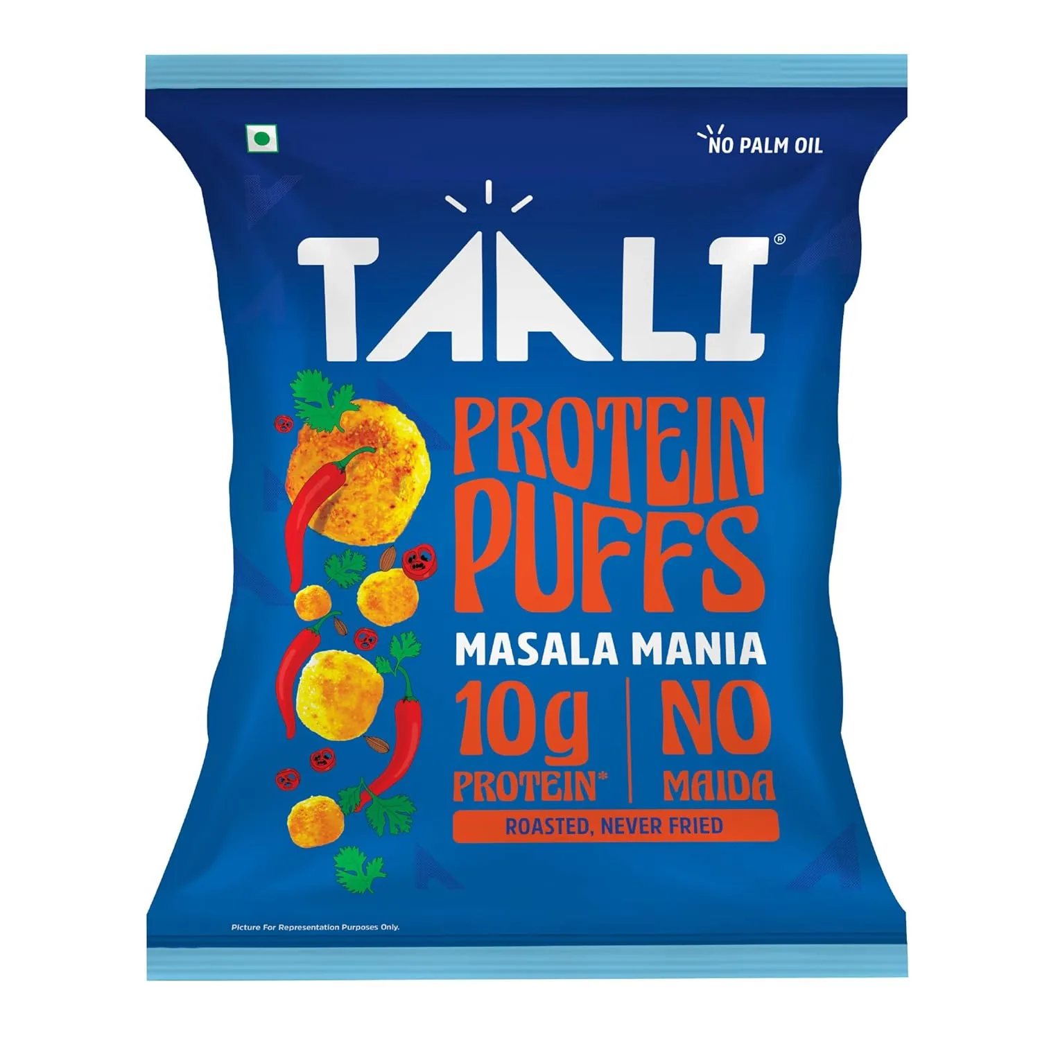 Taali Jowar & Protein Masala Mania Puffs (Pack of 6)-4