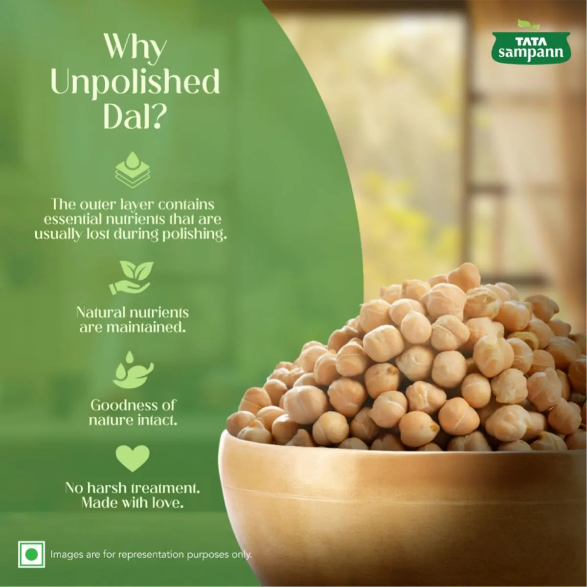 Tata Sampann Unpolished Kabuli Chana | Medium Size Chickpeas | Wholesome Pulses-3