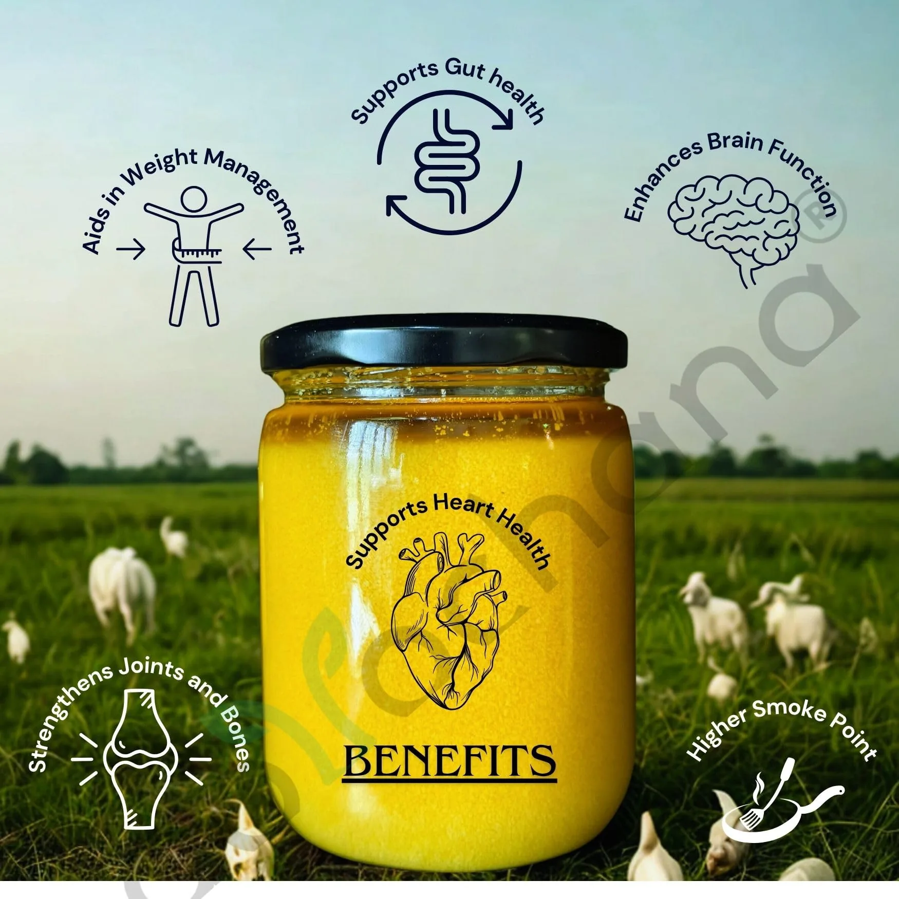 Tatsat Full Moon Day Ghee | Pure Amruth Mahal A2 Cow Bilona Ghee | Forest Grazing & Natural-3