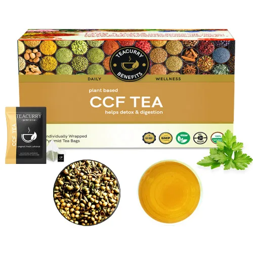 Teacurry CCF Tea | Cumin Coriander Fennel Herbal Infusion | Caffeine-Free Digestive Support-1