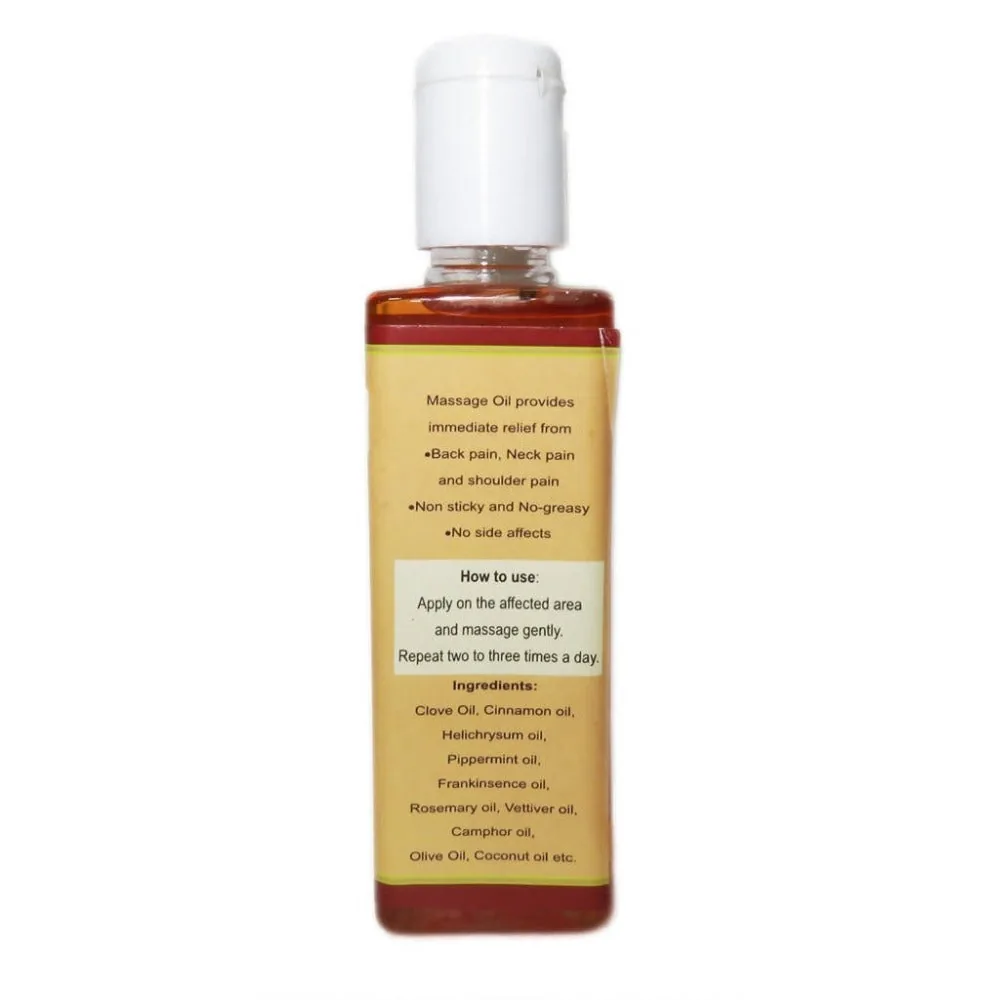 Teja Organics Back Pain Massage Oil | Herbal Aromatherapy Blend | Soothing Muscle & Joint Care-2