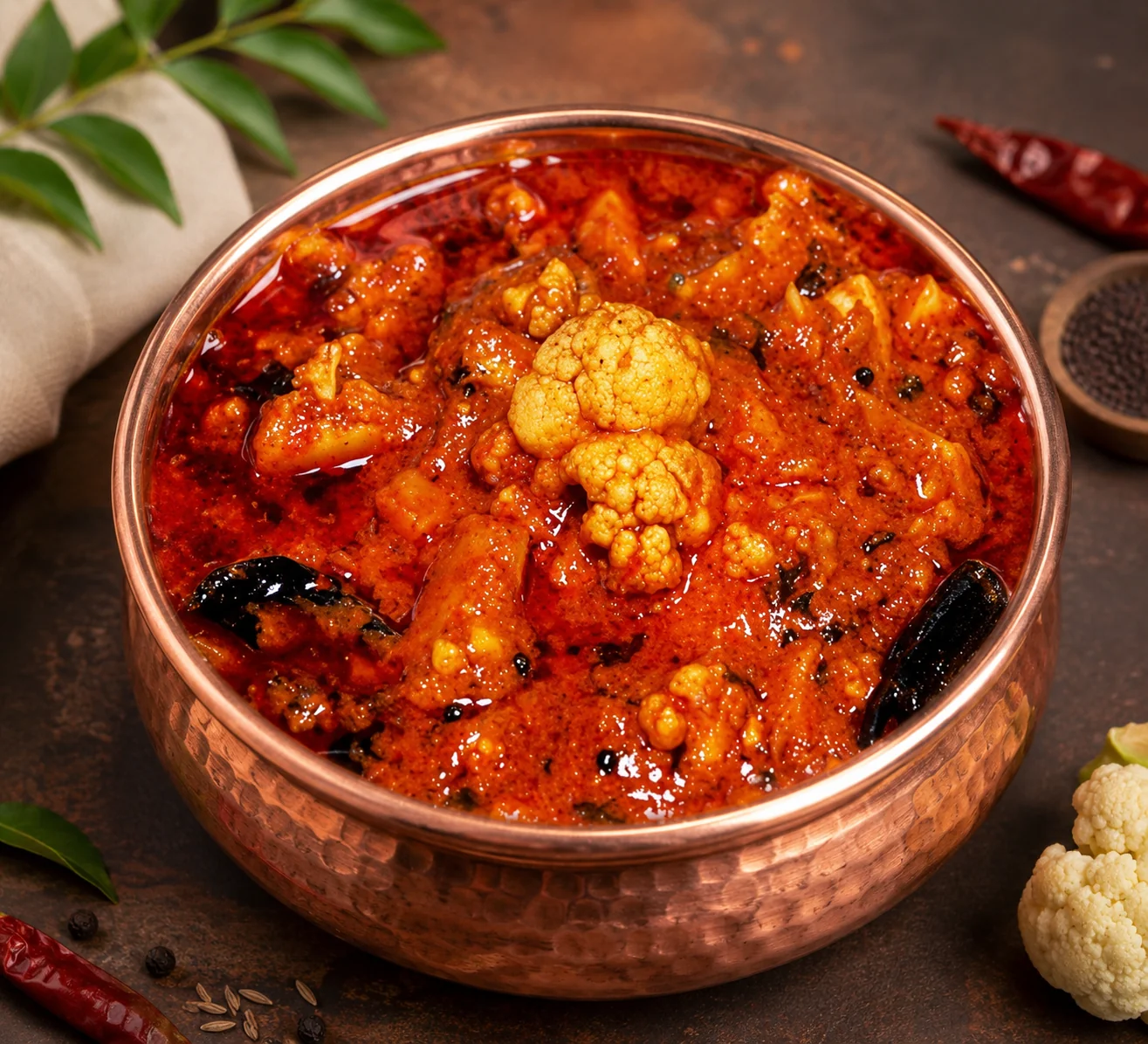 Tenali Ruchulu Cauliflower Avakaya Pickle - Andhra Style