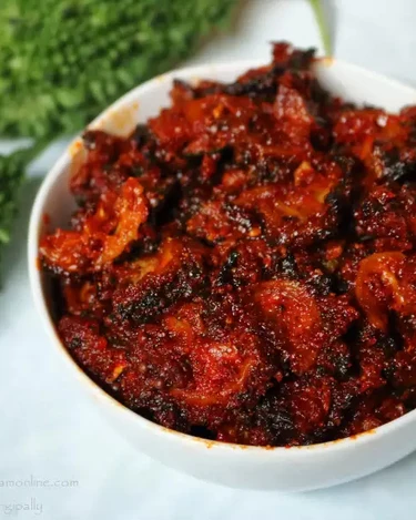 Tenali Ruchulu Kakarakaya-Bitter Gourd Pickle