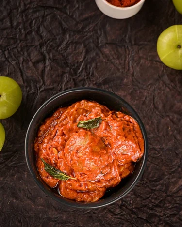 Tenali Ruchulu Usirikaya Avakaya Amla Pickle Andhra Style