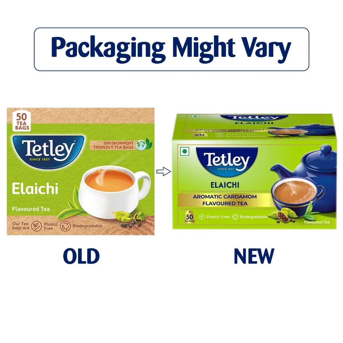 Tetley Elaichi Flavoured Chai | Cardamom Infused Assam Black Tea | Staple-Free Tea Bags-3