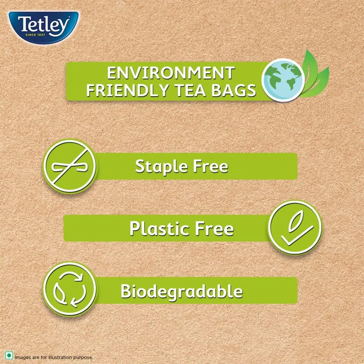 Tetley Elaichi Flavoured Chai | Cardamom Infused Assam Black Tea | Staple-Free Tea Bags-5