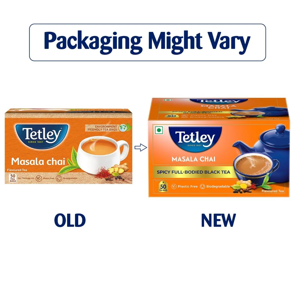 Tetley Masala Chai With Natural Flavour Black Tea Bags | Spiced Assam Blend | Biodegradable Tea Bags-3