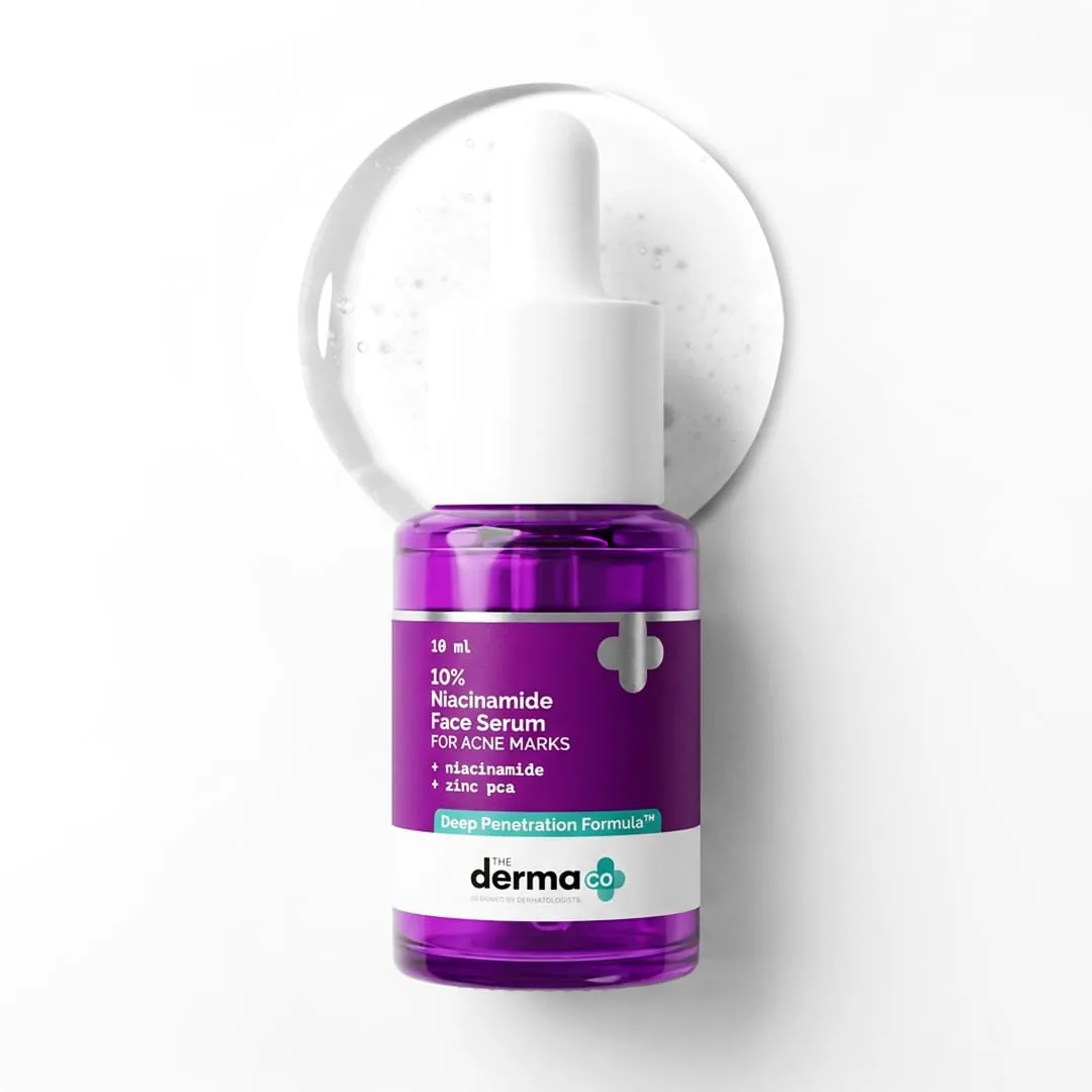 The Derma Co 10% Niacinamide Face Serum | Clarifying Skin Treatment | Fades Acne Marks & Controls Sebum-2