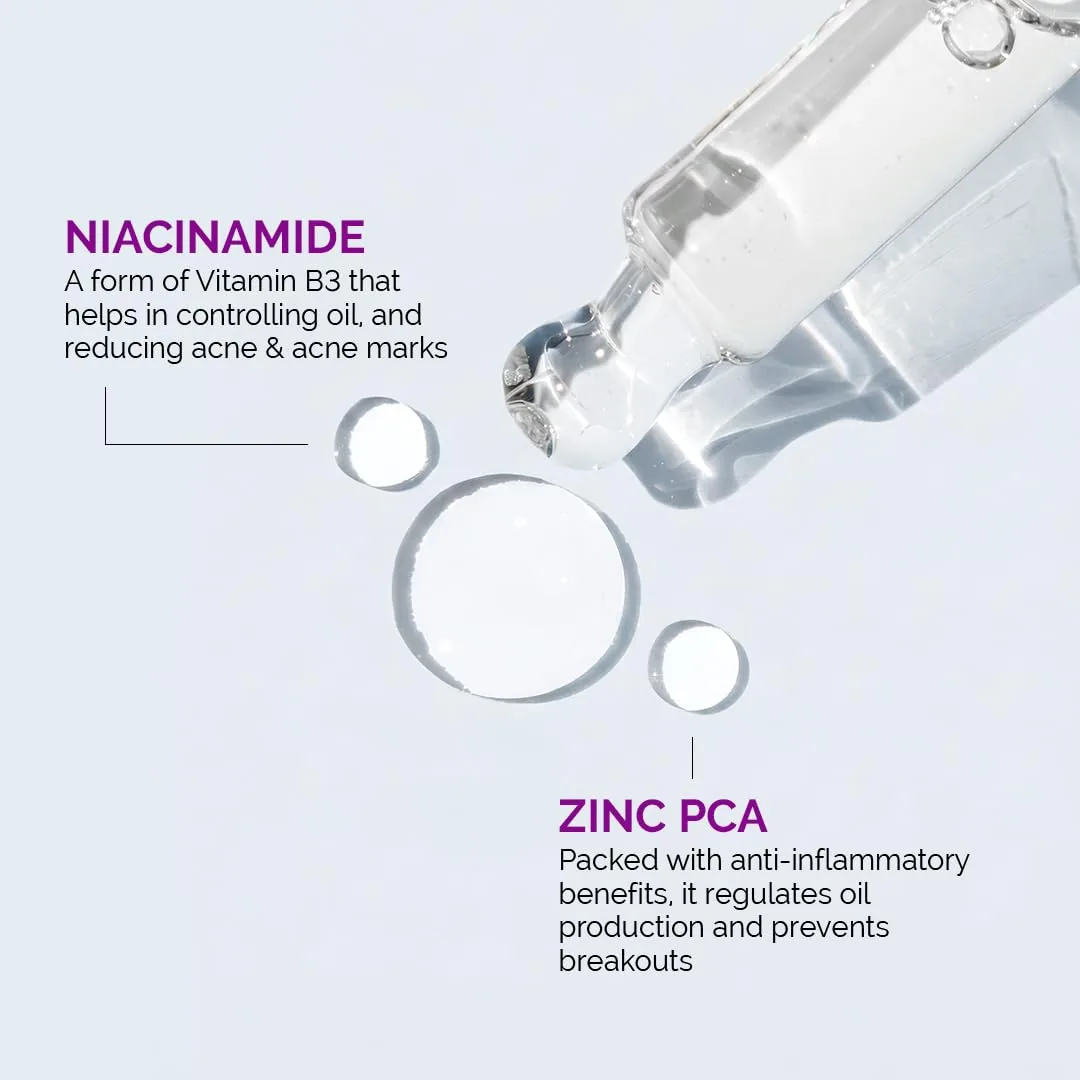 The Derma Co 10% Niacinamide Face Serum | Clarifying Skin Treatment | Fades Acne Marks & Controls Sebum-7