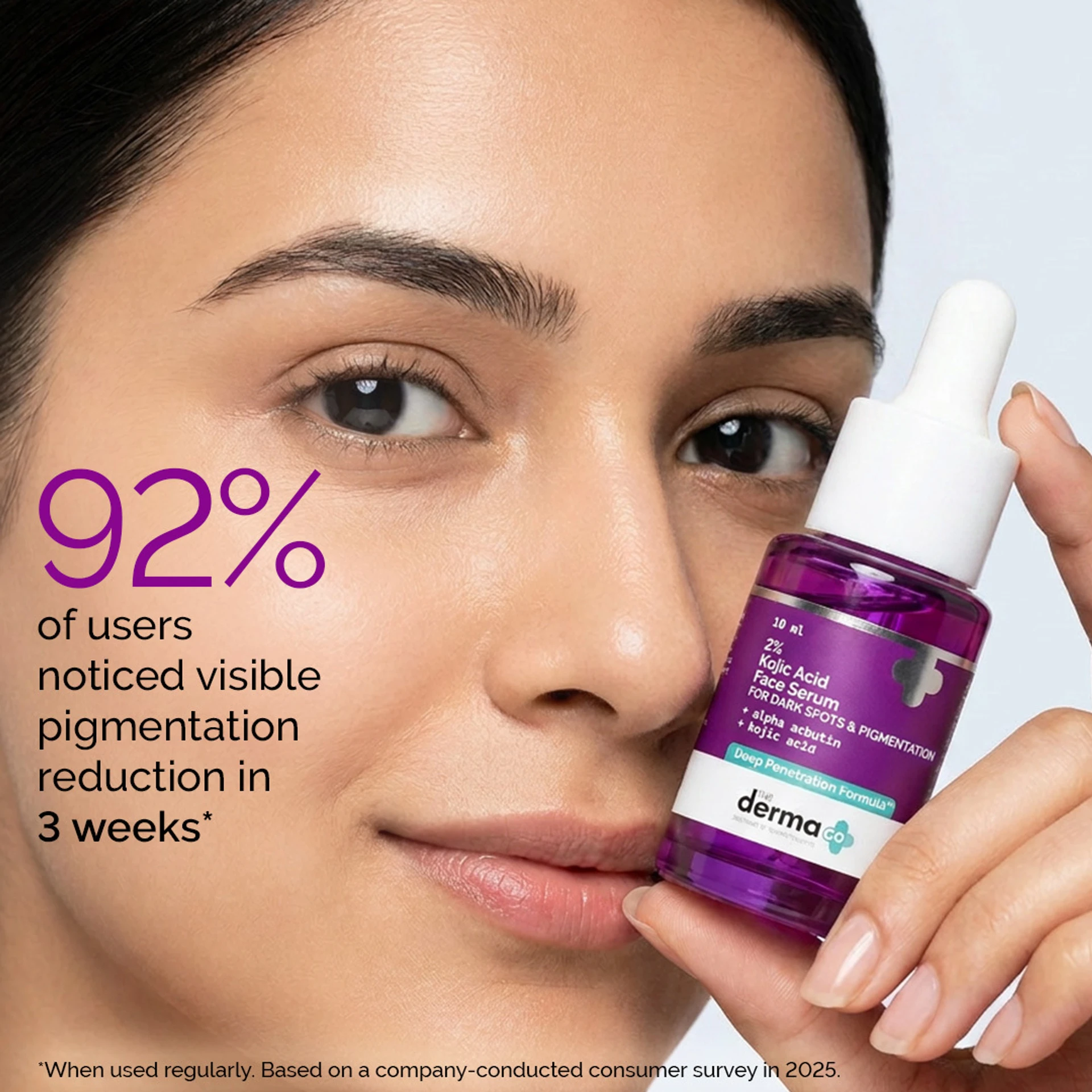 The Derma Co 2% Kojic Acid Face Serum | Pigmentation Removal Serum | With Alpha Arbutin & Niacinamide for Clear Skin