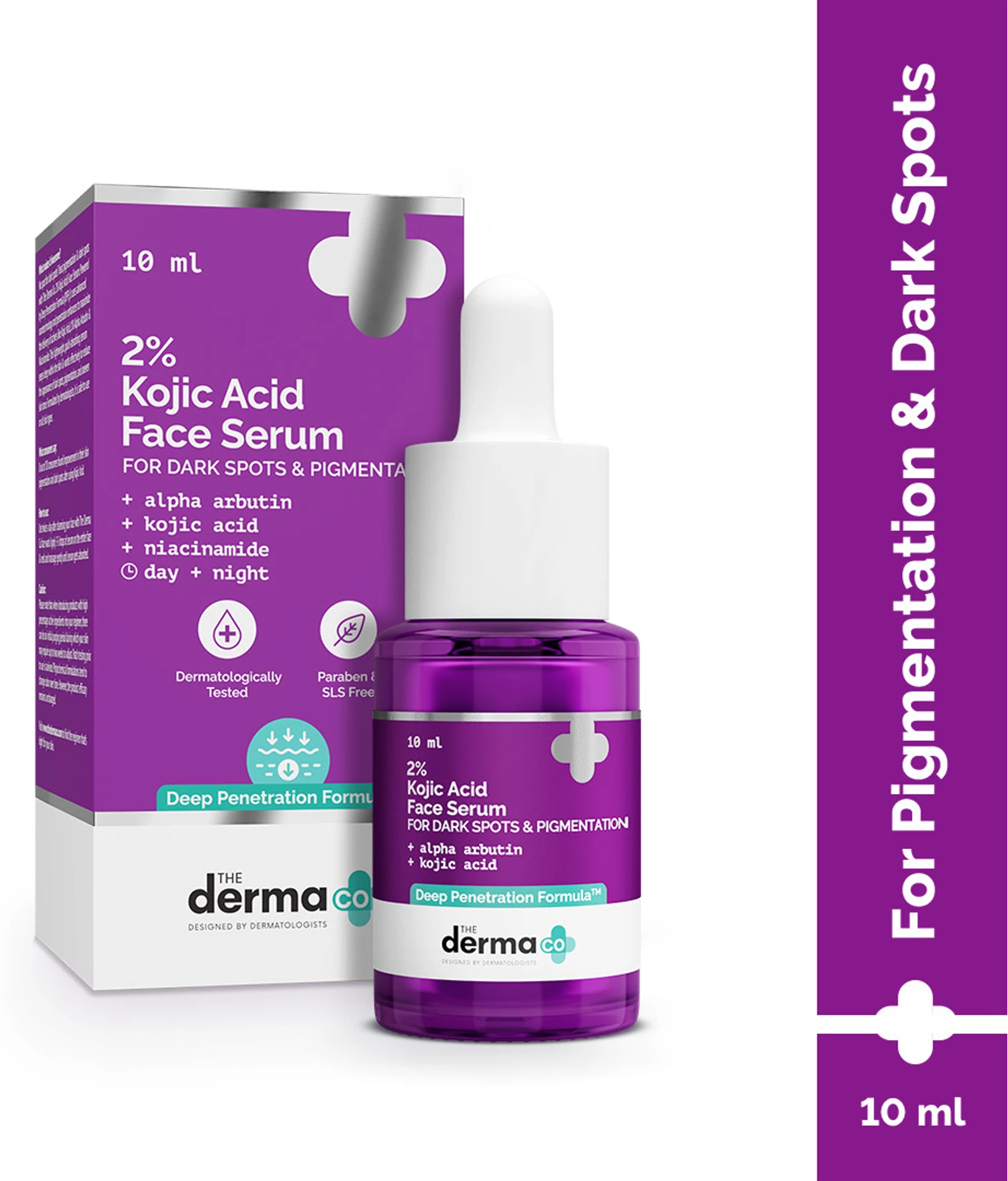 The Derma Co 2% Kojic Acid Face Serum | Pigmentation Removal Serum | With Alpha Arbutin & Niacinamide for Clear Skin-3