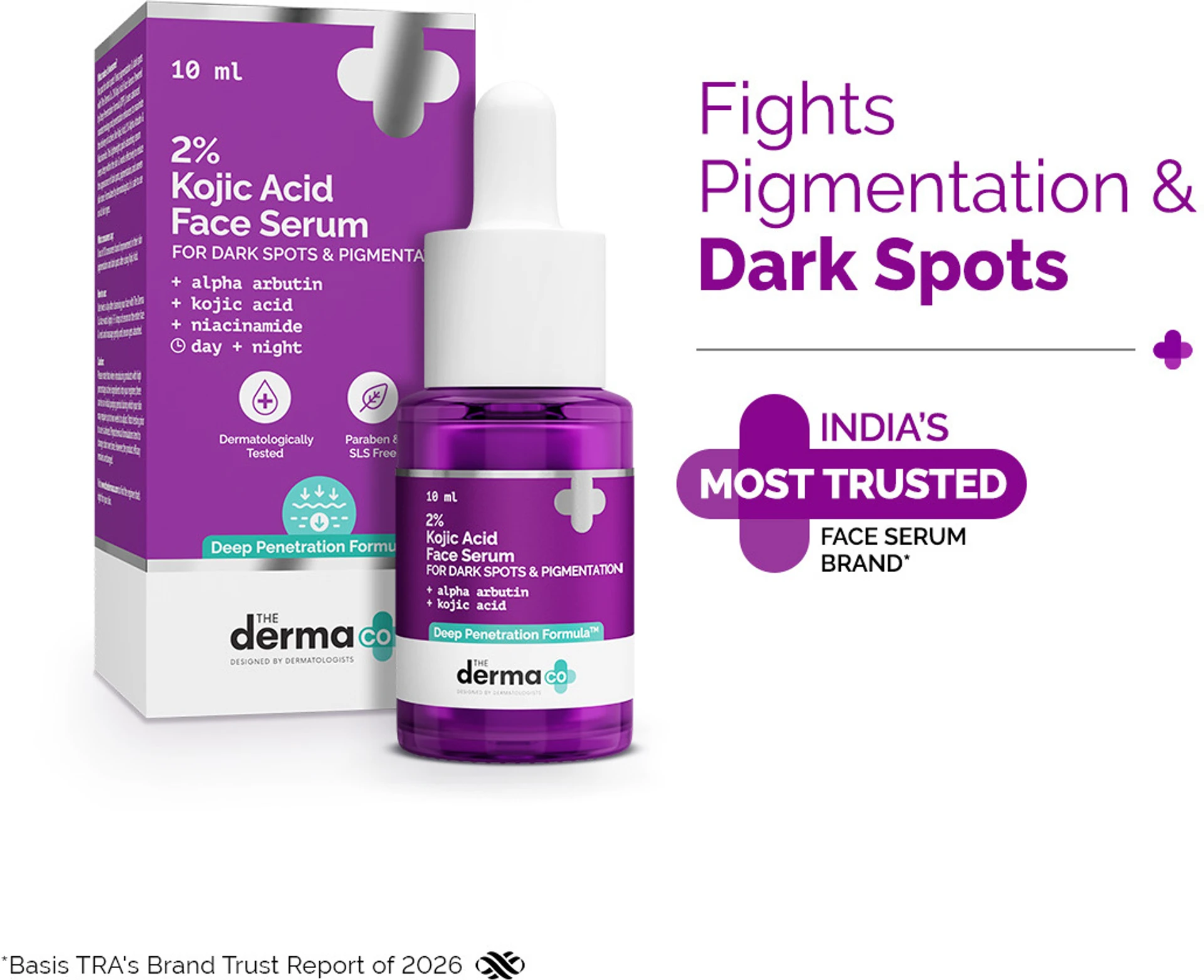 The Derma Co 2% Kojic Acid Face Serum | Pigmentation Removal Serum | With Alpha Arbutin & Niacinamide for Clear Skin-4
