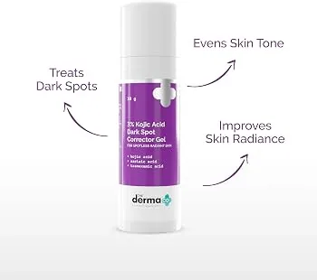 The Derma Co 3% Kojic Acid Dark Spot Corrector Gel | Pigmentation Removal Gel | Clear and Even Skin Tone-3