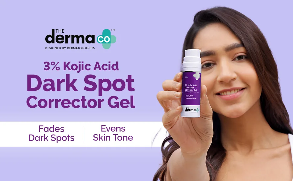 The Derma Co 3% Kojic Acid Dark Spot Corrector Gel | Pigmentation Removal Gel | Clear and Even Skin Tone-4