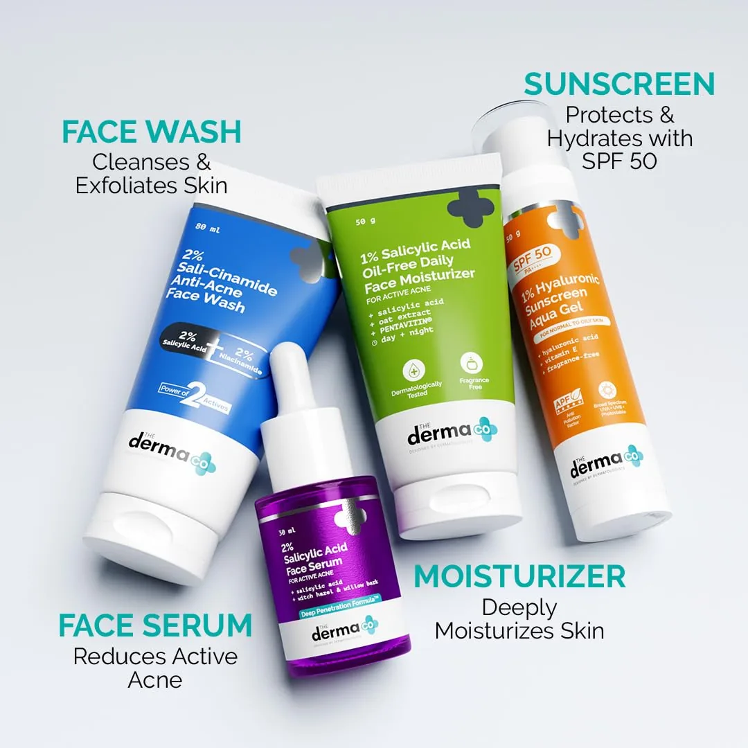 The Derma Co I-Beauty CSMS Combo | Complete Skincare Routine | For Acne-Prone Skin-1