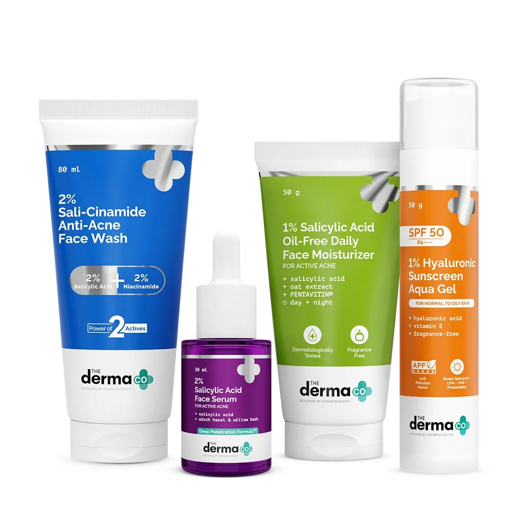 The Derma Co I-Beauty CSMS Combo | Complete Skincare Routine | For Acne-Prone Skin The Derma Co I-Beauty CSMS Combo | Complete Skincare Routine | For Acne-Prone Skin - combo of 4