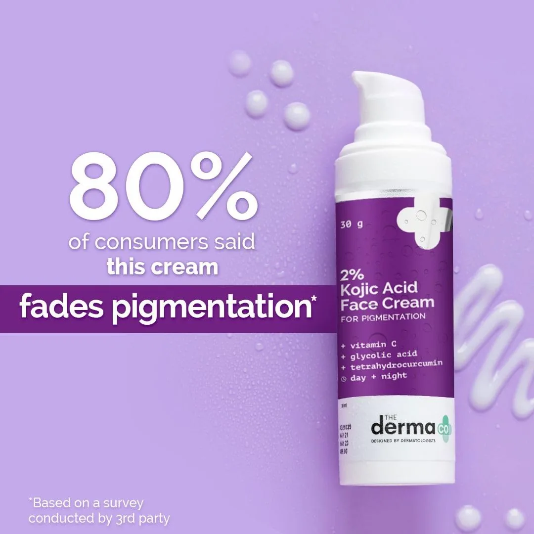 The Derma Co 2% Kojic Acid Face Cream | Pigmentation Removal Cream | Daily Skin Brightening Formula-2
