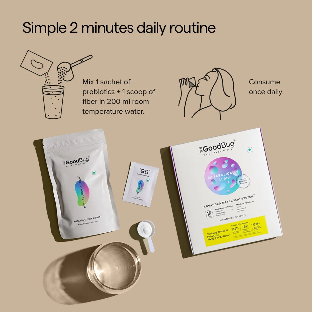 The Good Bug Metabolically Lean Probiotic | Supercharged Synbiotic Powder | Weight Management & Metabolism Support-3