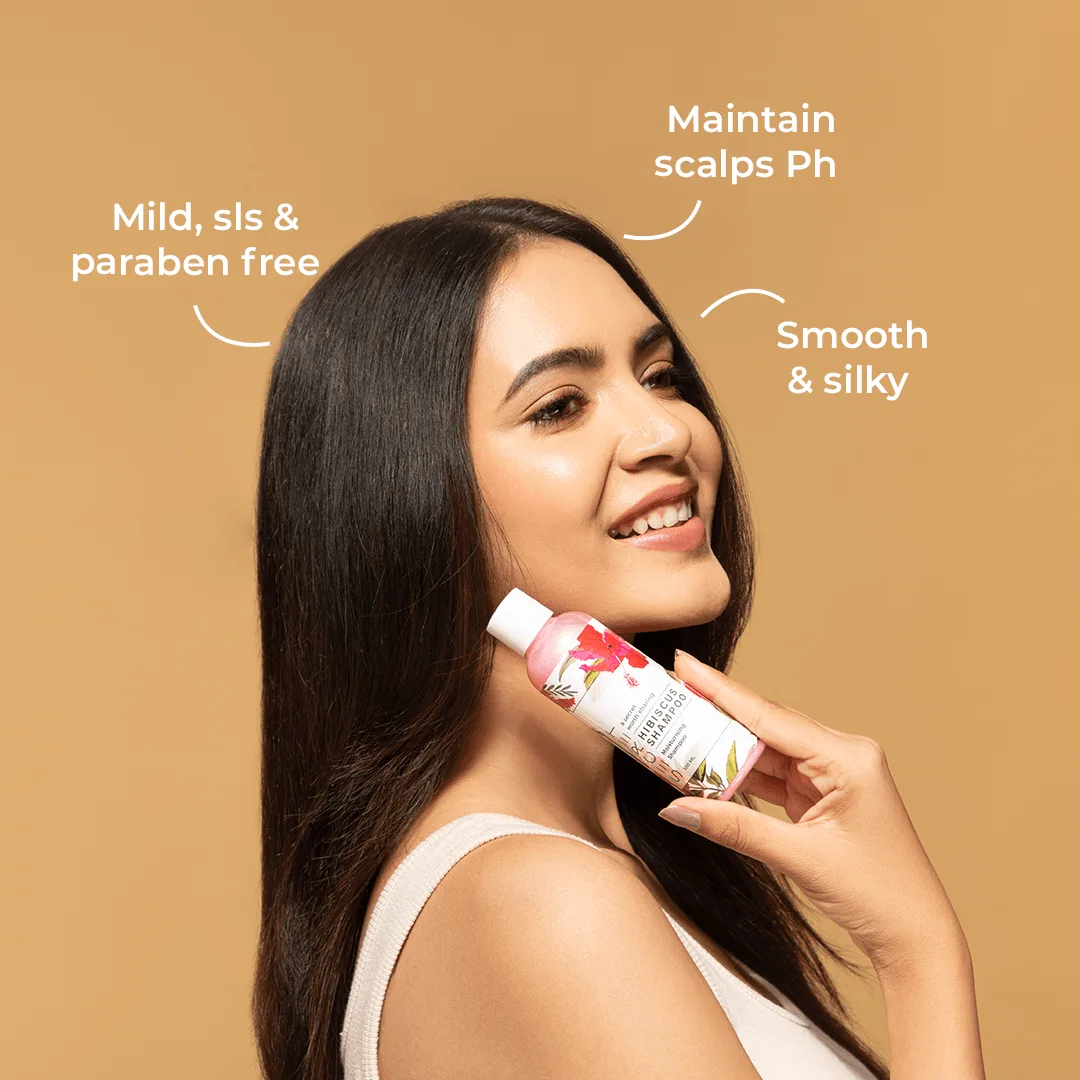 The Secret Hair Care Hibiscus Shampoo | Natural Scalp Balancing Cleanser | Promotes Hair Growth & Moisture Retention-1