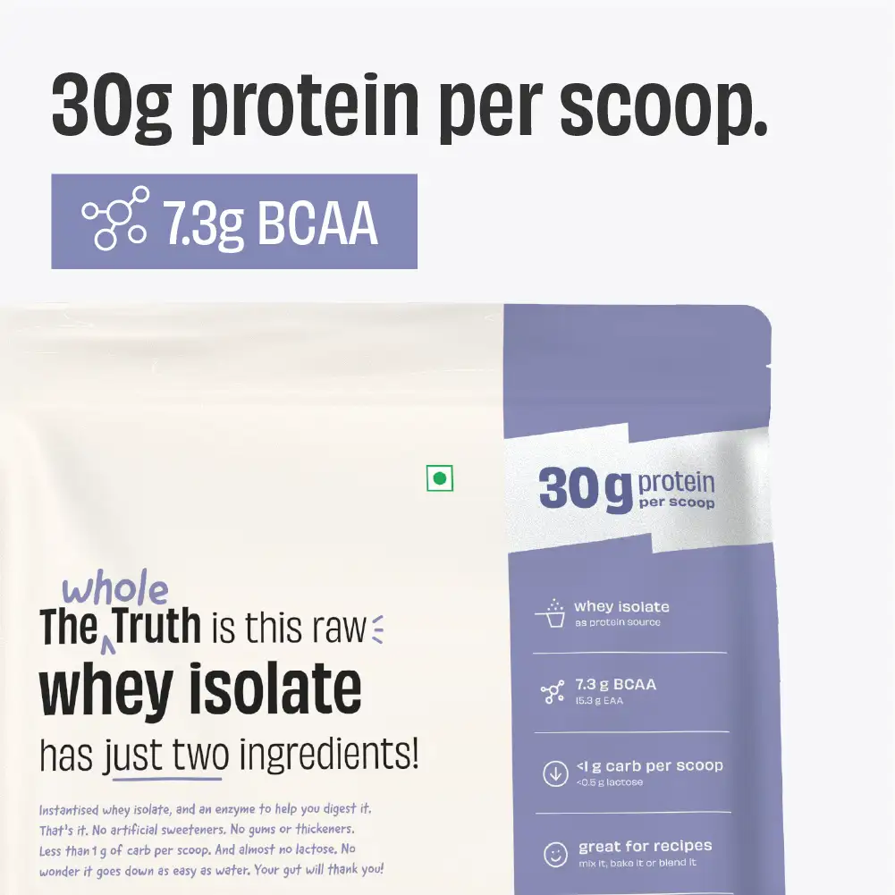 The Whole Truth Whey Protein Isolate Unflavoured | Clean & Digestible | High Protein-1