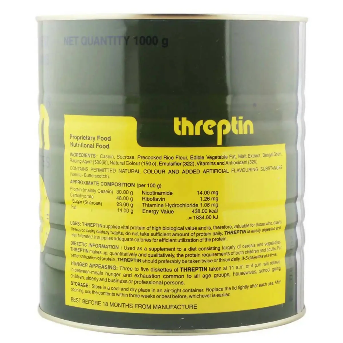 Threptin High-Calorie Protein Diskettes | Vanilla Flavored Nutritional Biscuits | Sustained Energy & Hunger Relief-3