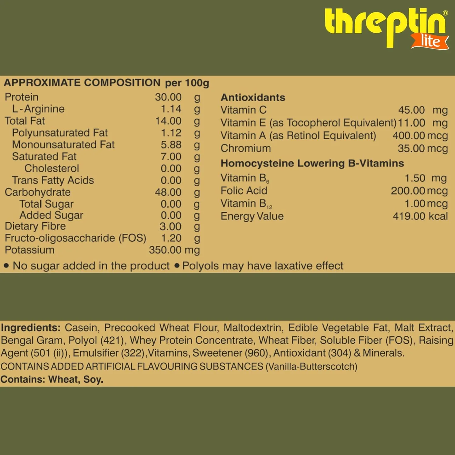 Threptin LITE- Sugarfree Protein Diskettes - 5
