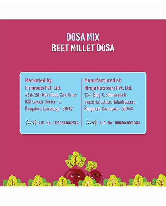 Timios Organic Beetroot Millet Dosa Mix-6