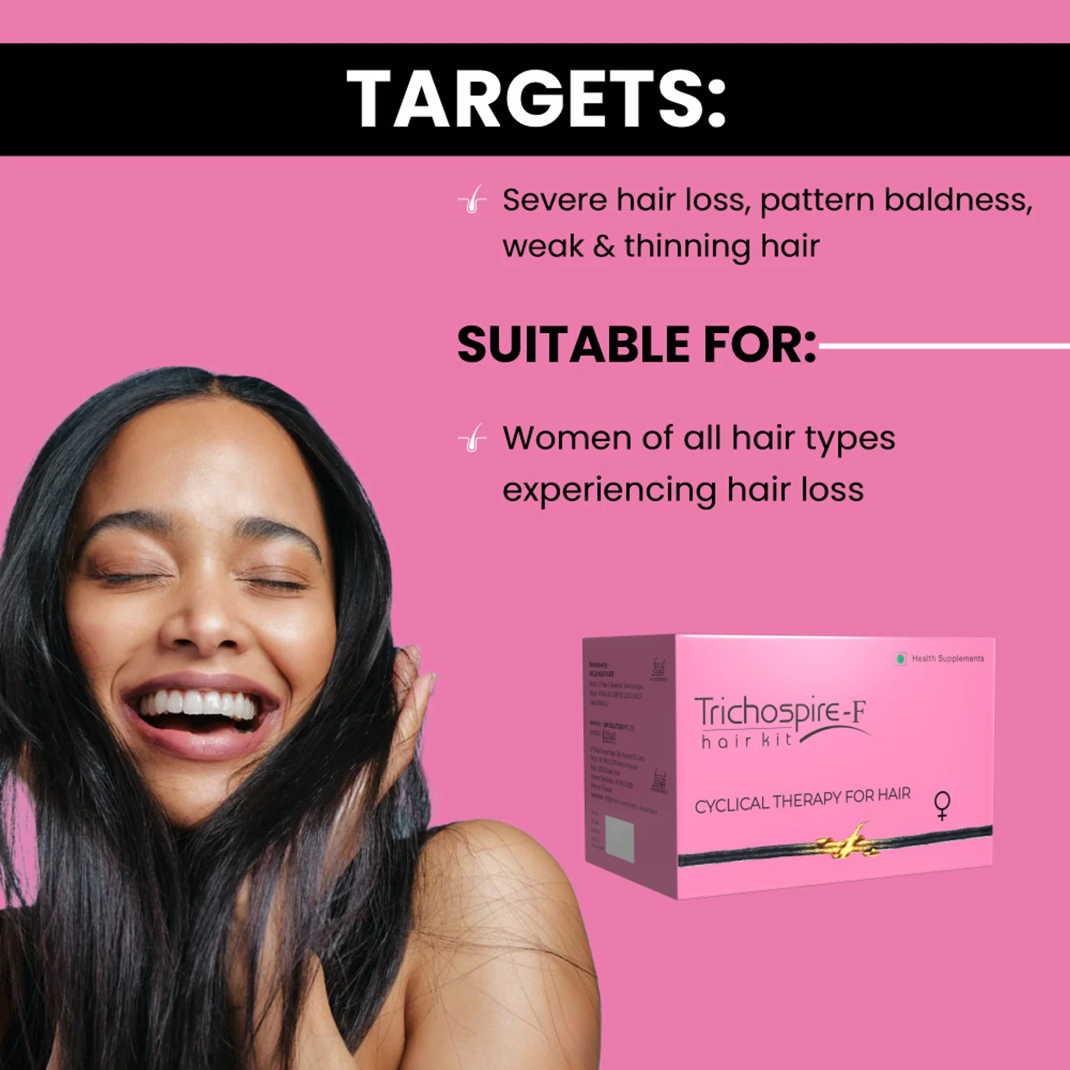 Trichospire F Hair Kit | Hair Health Supplement | Supports Growth & Nourishment-3
