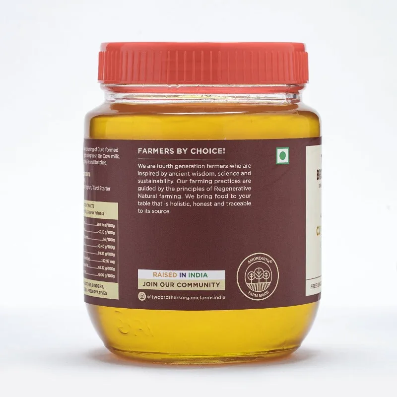 Two Brothers Organic Farms A2 Gir Cow Cultured Ghee | Curd-Churned Bilona Ghee | Certified Glyphosate-Free-5