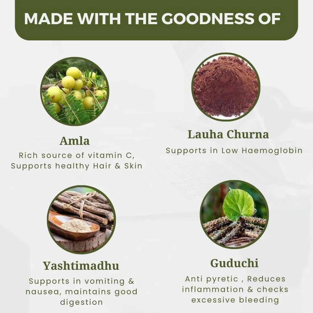 Uma Ayurveda Dhatri Lauha Tablets | Classical Ayurvedic Iron Supplement | Digestive & Vitality Support-4