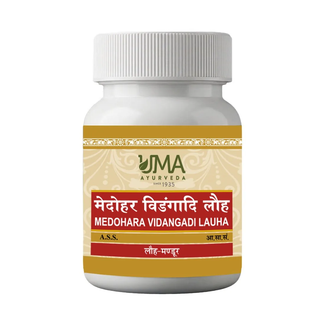 Uma Ayurveda Medohar Vidangadi Lauha Tablets
