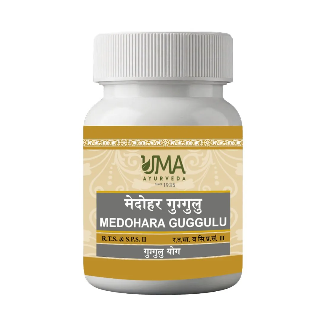 Uma Ayurveda Medohara Guggulu Tablets | Ayurvedic Metabolic Support | Natural Detoxification Formula