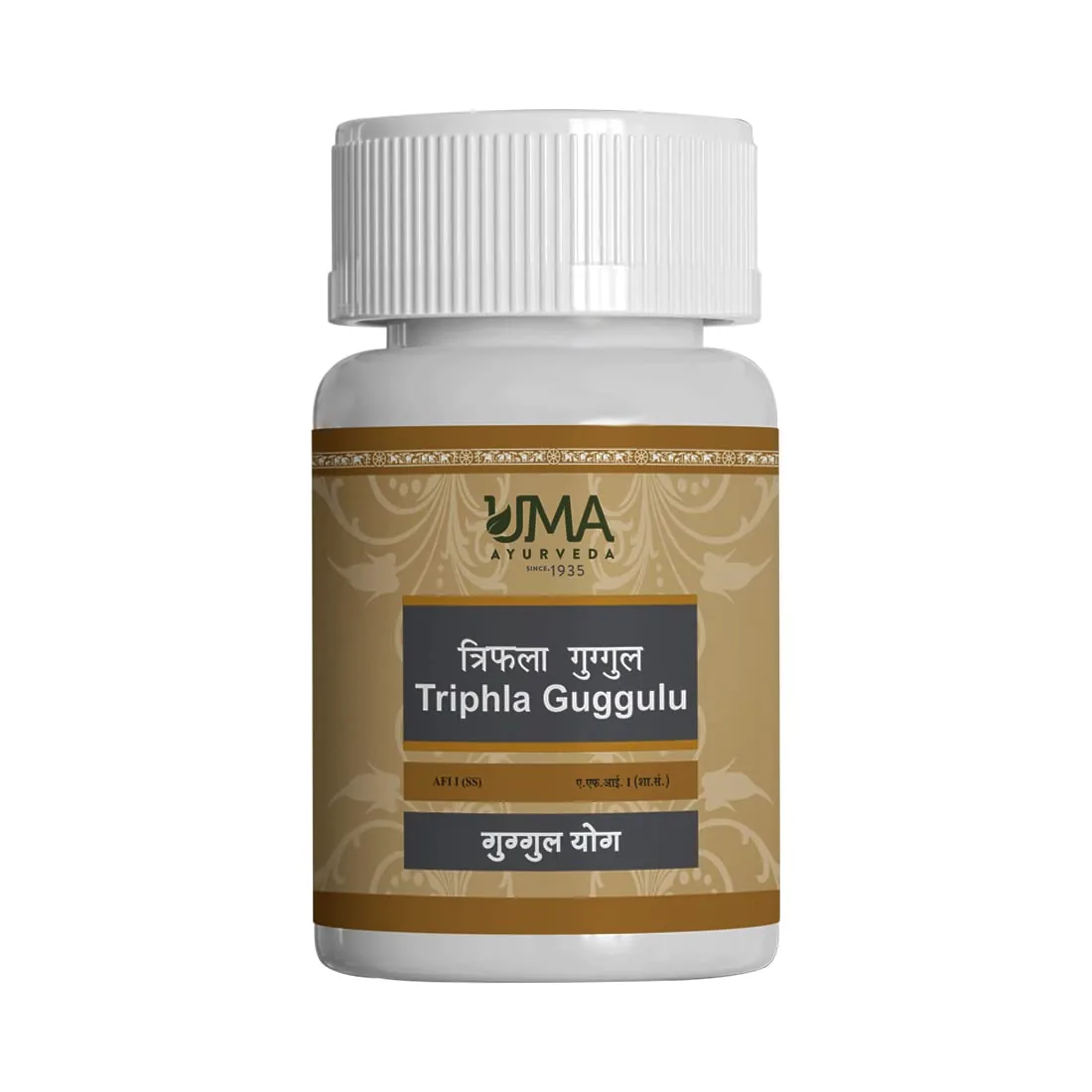 Uma Ayurveda Triphala Guggulu | Classical Ayurvedic Tablets | Digestive & Detox Support-1