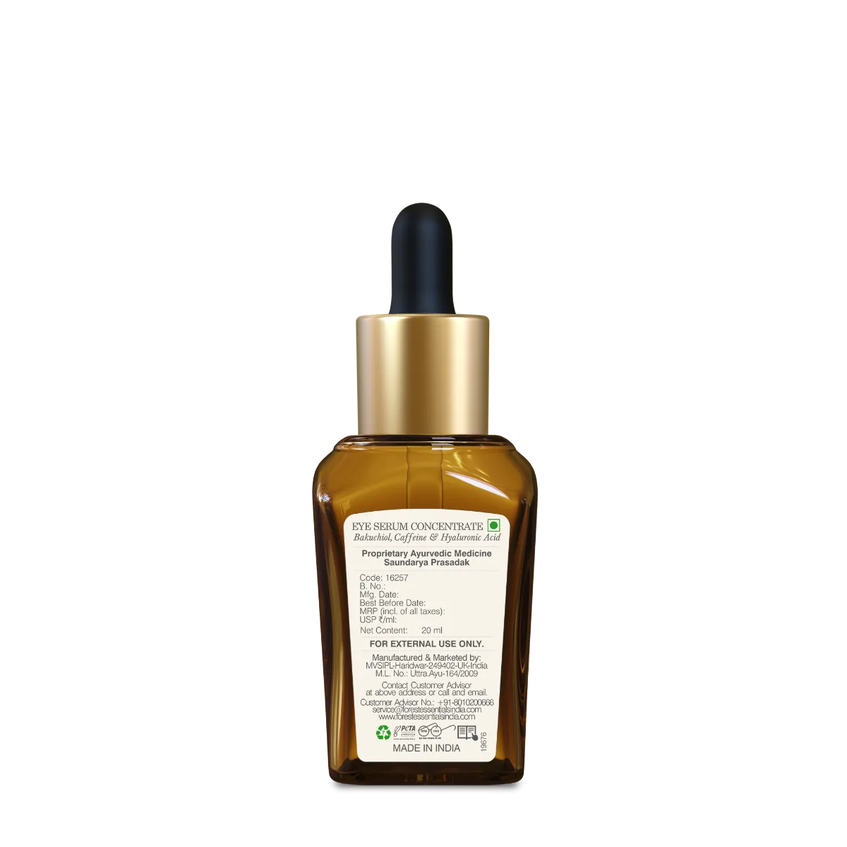 Forest Essentials Under Eye Serum Red Banana Flower & Potato Starch | Ayurvedic Eye Care | Dark Circle & Puffiness Treatment-3