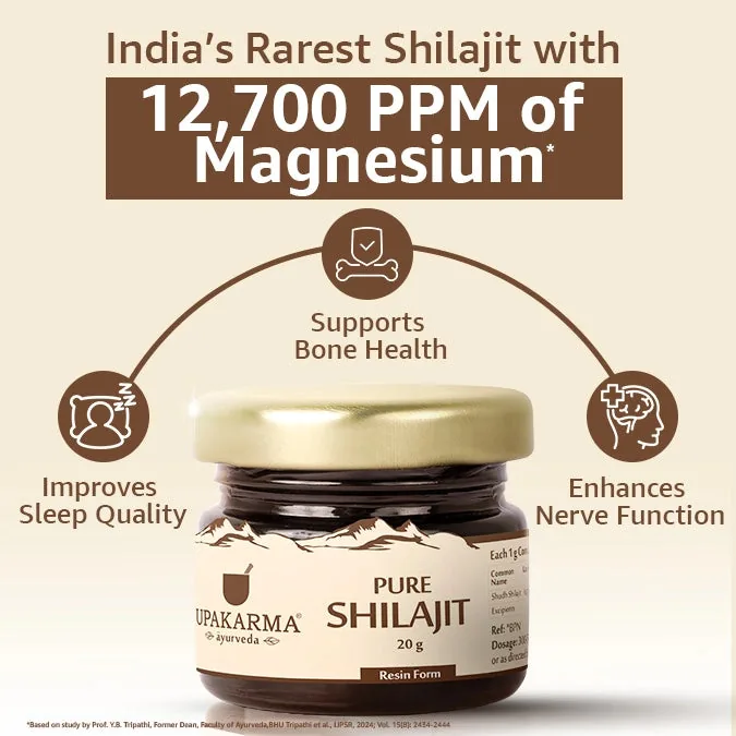 Upakarma Ayurveda Original & Pure SJ Resin Form with Ashwagandha | Pure Himalayan Shilajit & Adaptogenic Herb Blend | Natural Stamina & Strength Booster-5