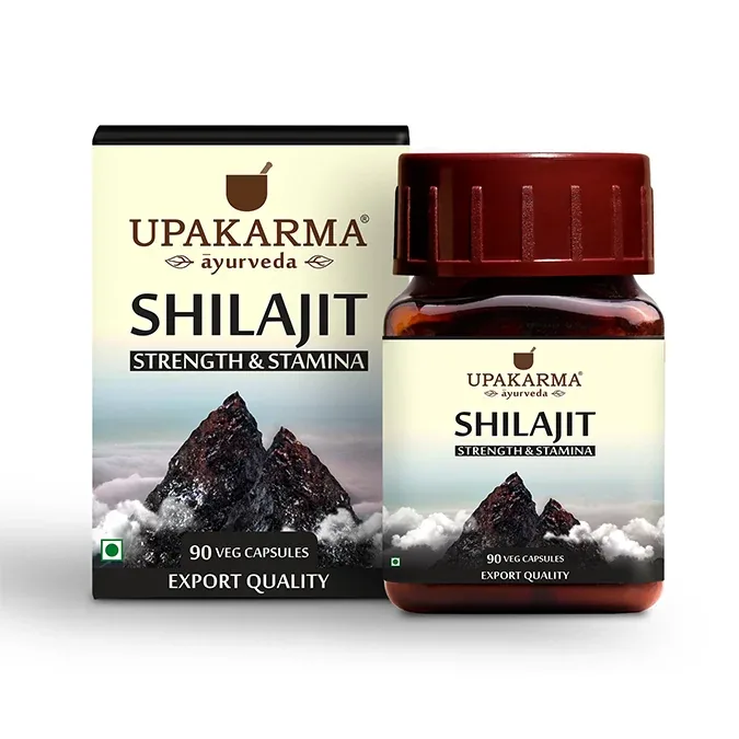 Upakarma Ayurveda SJ Caps | Pure Himalayan Shilajit Capsules | Natural Strength & Stamina Support