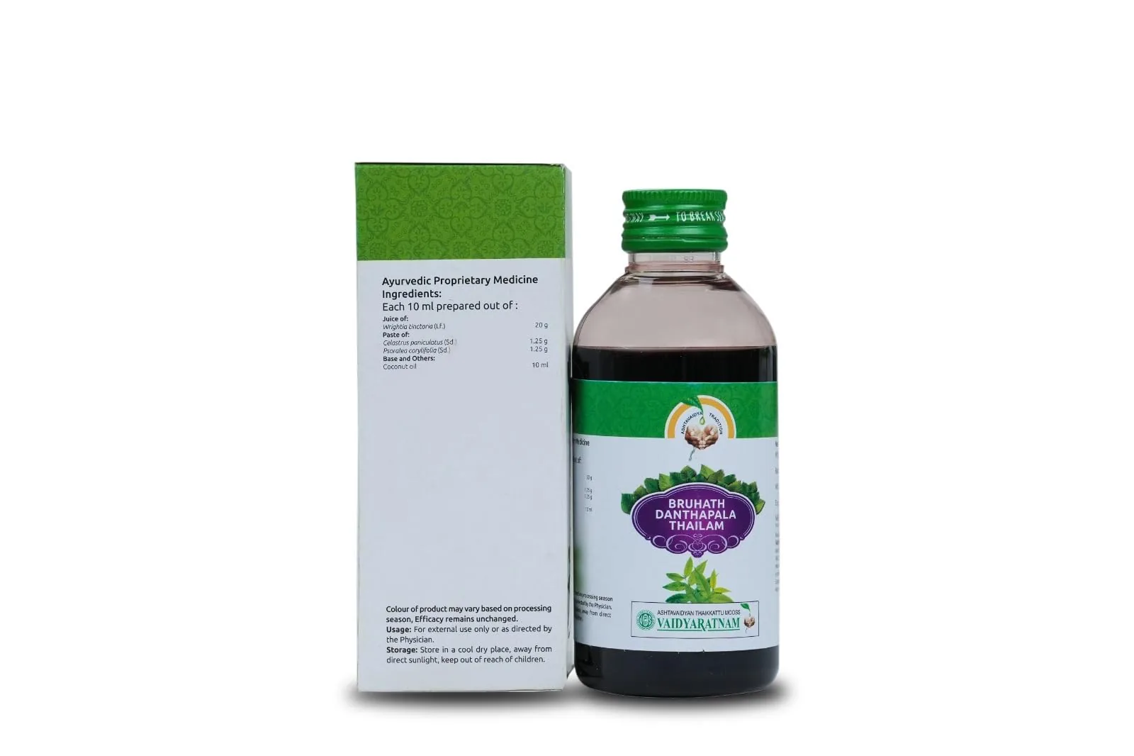 Vaidyaratnam Bruhath Danthapala Thailam | Ayurvedic Scalp & Skin Oil | Soothing Relief for Itching & Flakiness-2