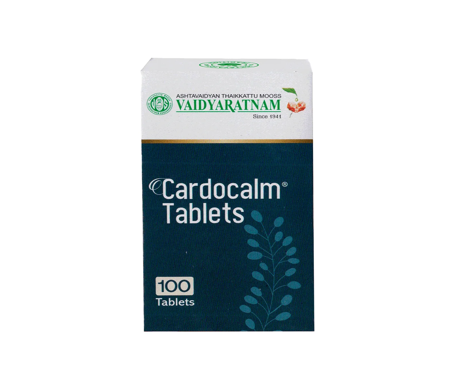 Vaidyaratnam Cardocalm Tablets | Ayurvedic Cardiovascular Support | Natural Stress Relief
