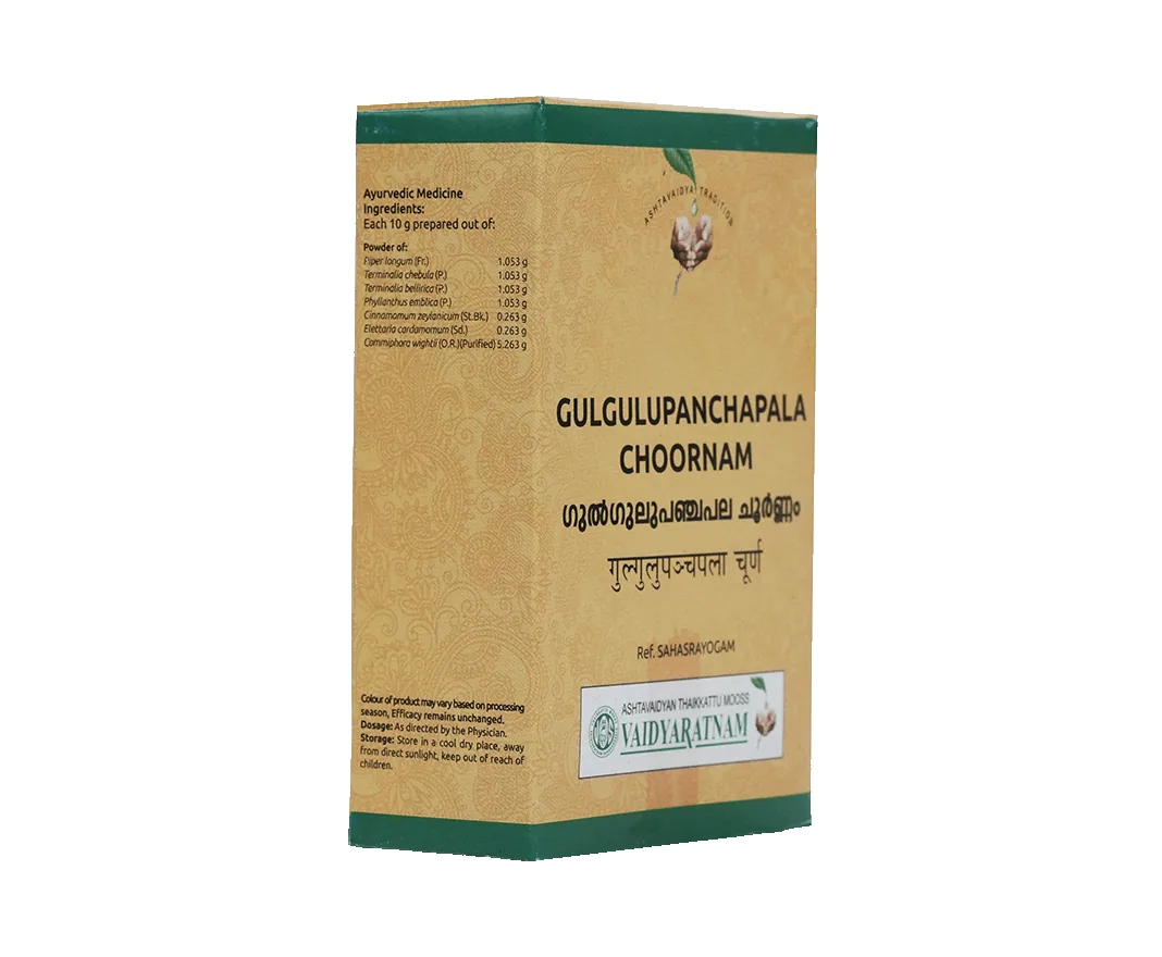 Vaidyaratnam Gulgulu Panchapala Choornam | Ayurvedic Powder for Skin and Fistula Care-2