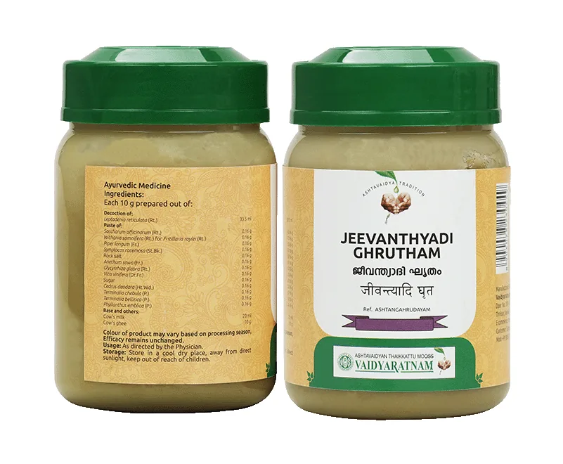 Vaidyaratnam Jeevanthyadi Ghrutham | Medicated Ayurvedic Ghee | Traditional Ocular Wellness Support-2